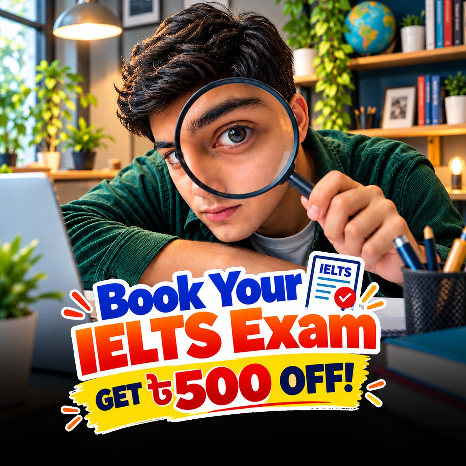 BDT 500 Discount on IELTS Registration